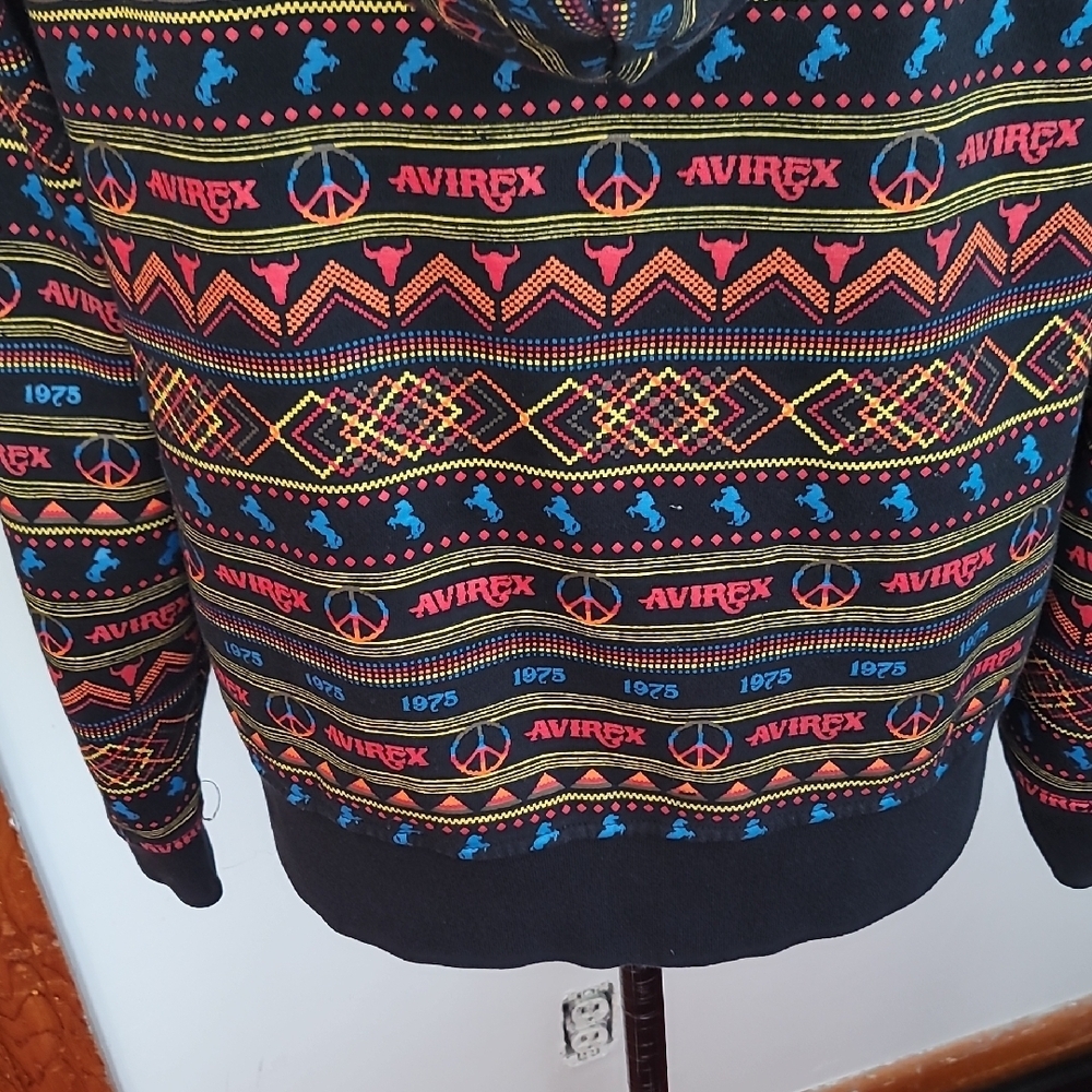 Avirex Women's Colorful Patterned Zip-Up Jacket - Picture 10 of 10
